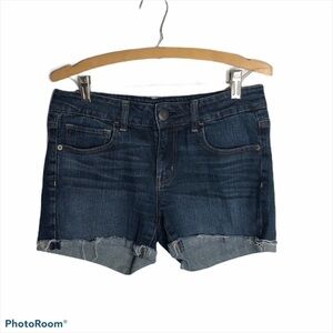 American Eagle Cut Off Denim Shorts Sz 8 Blue Women’s Stretch